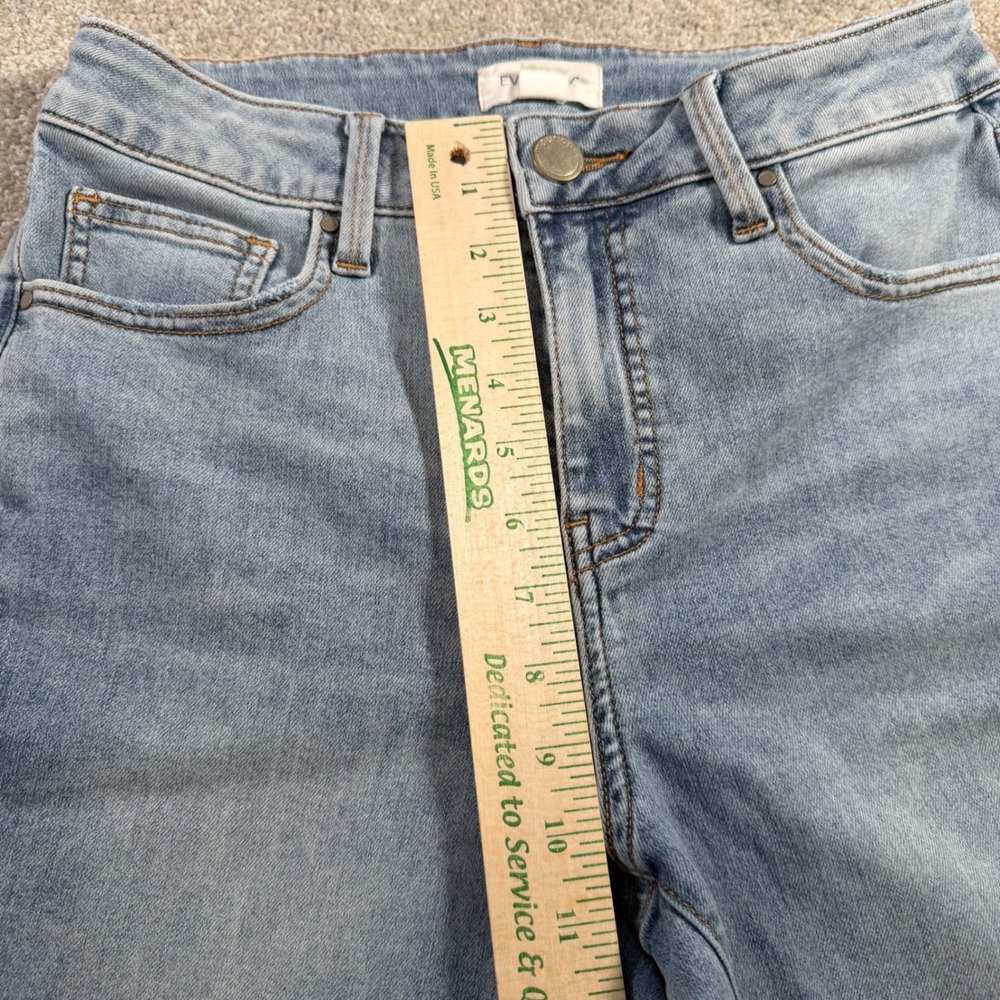 Everflex Slim Bootcut Jeans Women 8 (FITS 28x30) Blue High Rise Stretch READ - Picture 11 of 13